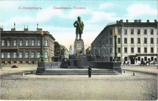 Saint Petersburg, St. Petersbourg, Petrograd; Monument a Glinka / monument, statue