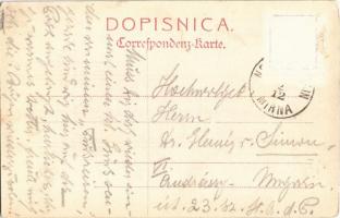 1912 Mirna, Neudegg; Gostilna J. Bule, C. kr. Posta / Bule's Gasthaus, K.k. Postamt / inn, hote...