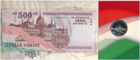 2006. 50Ft Cu-Ni "1956-os forradalom" első napi veret + 500Ft "EB 0009169" bankj...