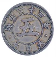 Japán 1890. 5s Cu-Ni T:2
Japan 1890. 5 Sen Cu-Ni C:XF
Krause Y#19