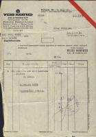 1943-1948 4 db Weiss Manfréd fejléces levél és számla