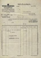 1943-1948 4 db Weiss Manfréd fejléces levél és számla