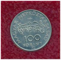 1984. 100Ft alpakka "Kőrösi Csoma Sándor" eredeti tokban, tanúsítvánnyal T:BU Adamo EM78