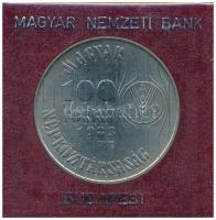 1983. 100Ft Cu-Ni "FAO - Több gabonát a világnak" , mindkettő eredeti,, kissé sérült tokba...