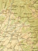 cca 1920-1930 M. Kir. Állami Térképészet 2 db Kárpátalját ábrázoló térképe: Ungvár és Munkács,  1: 2...