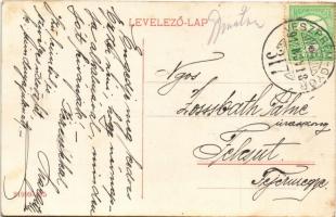 1912 Pannonhalma, Győrszentmárton, Szentmárton; Szent Benedek rend kolostor főbejárata, pannonhalmi ...