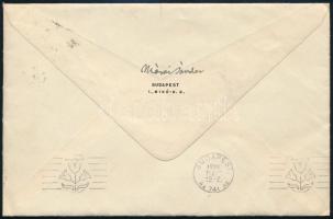 1939 Márai Sándor (1900-1989)  író autográf sorai és  aláírása fejléces levélpapírján, aláírt boríté...