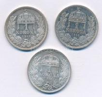 1914KB-1916KB 1K Ag "Ferenc József" (3xklf) T:1-,2
Adamo K5.1