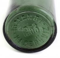 1863 Igmándi Keserüvíz, régi zöld üveg, alján jelzett, m: 19,5 cm