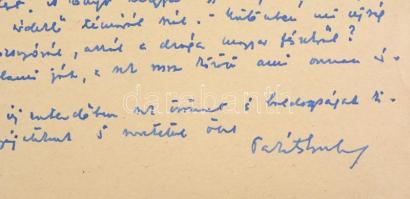 1946 Takáts Gyula (1911-2008) Kossuth-díjas magyar költő, író, műfordító, kritikus, tanár autográf l...