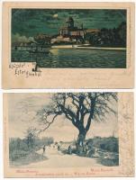 7 db RÉGI történelmi magyar város képeslap vegyes minőségben / 7 pre-1945 town-view postcards from the Kingdom of Hungary in mixed quality