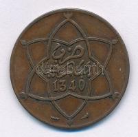 Marokkó 1922. (1340) 5m Br T:2
Morocco 1922. (1340) 5 Mazunas Br C:XF
Krause Y#28