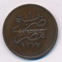 Egyiptom / Oszmán Birodalom 1868. (1277/9) 20p Br T:2 Egypt / Ottoman Empire 1868. (1277/9) 20 Para ...