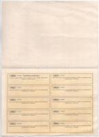 Tóalmás 1947. "Tóalmási Tejszövetkezet" üzletrésze 10Ft-ról szelvényekkel T:II