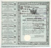 Budapest 1946. "Rimamurány-Salgó-Tarjáni Vasmű Részvény-Társaság Budapesten" részvényutalv...