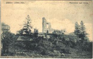 Kazmierz Dolny, Kazimierz nad Wisla (Ziemia Lubelska); Ruiny zamku / castle ruins (fl)