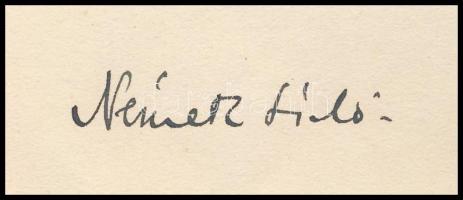 1943 Németh László (1901-1975) író, autográf aláírt levelezőlapja Vass László (1905-1950) újságíró, ...