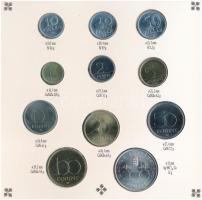 1993. 10f-200Ft (11xklf) forgalmi sor dísztokban, benne 1993. 200Ft Ag "MNB", "Magyar...