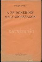Stern Samu: A zsidókérdés Magyarországon. Bp., 1938, Pesti Izr. Hitközség. Kissé sérült papír kötésben.