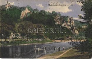 1910 Turnov, Malá Skála / rocks, riverbank