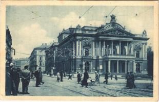 1925 Brno, Brünn; Divadlo / theatre, street view (EK)