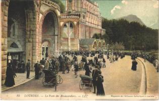 1909 Lourdes, Le Poste des Brancardiers / pilgrimage site, stretcher-bearers (EK)