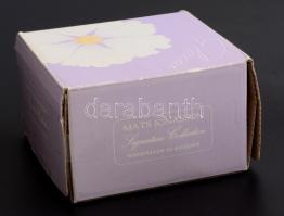 Mats Jonasson svéd ólomkristály üvegdísz őzike motívummal, matricával jelzett, eredeti karton dobozá...