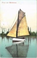 1907 Wörthersee (Kärnten), sailboat. Photochromkarte Joh. Leon