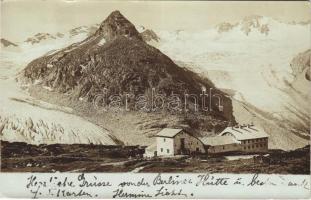 1901 Mayrhofen (Tirol), Berliner Hütte im Zillertal / chalet, tourist hotel, mountains. photo