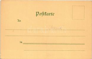 Dresden, Stallhof / royal castle at night, stable. Verl. v. Woldemar Türk litho