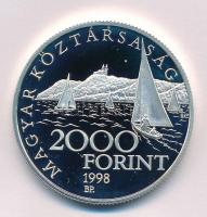 1998. 2000Ft Ag "Régi balatoni hajók II - Phoenix" kapszulában, tanúsítvánnyal T:PP Adamo ...