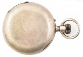 Dupla fedeles ezüst tokos zsebóra, jelzett ezüst hibátlan számlappal, működő, jó állapotban,  d:52 m...