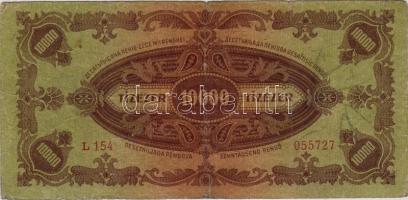 1945 10000P tévnyomatos bélyeggel! T:II