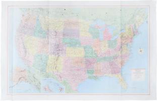 cca 1970 USA térkép. 120x90 cm