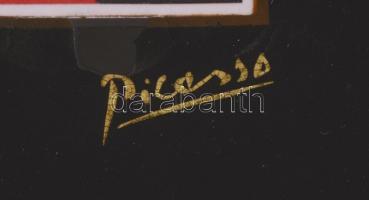 Goebel - Picasso porcelán fali dísztál.  (Artis Orbis sorozat). Levonóképes, jelzett, kis mázlepatta...