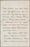 1914 Esterházy Kálmán gróf (1830-1916) politikus, országgyűlési képviselő kézzel írott levele