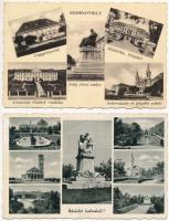 4 db RÉGI magyar város képeslap / 4 pre-1945 Hungarian town-view postcards