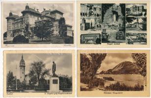 4 db RÉGI magyar város képeslap / 4 pre-1960 Hungarian town-view postcards