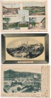 12 db RÉGI külföldi város képeslap vegyes minőségben / 12 pre-1945 town-view postcards from all over the world in mixed quality: 1896 (Vorläufer!) Maria Eck (Siegsdorf)