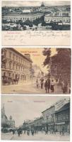 6 db RÉGI történelmi magyar város képeslap vegyes minőségben: Szabadka és Újvidék / 6 pre-1945 town-view postcards from the Kingdom of Hungary in mixed quality: Subotica and Novi Sad