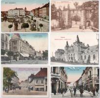 10 db RÉGI erdélyi város képeslap vegyes minőségben / 10 pre-1945 Transylvanian town-view postcards in mixed quality