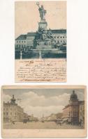 4 db RÉGI erdélyi város képeslap vegyes minőségben / 4 pre-1905 Transylvanian town-view postcards in mixed quality