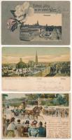 Wien, Vienna, Bécs; - 5 pre-1945 postcards