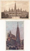 Wien, Vienna, Bécs; - 5 pre-1945 postcards