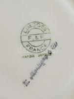 Limoges porcelán teás csésze. Matricás, jelzett, hibátlan
