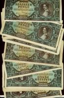 1945. 100.000P (50x) T:II,II-, II/III+