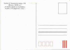 Szombathely, Sabaria; látkép 1790 (metszet XVIII. sz.) s: Tischler A.  + modern reprint