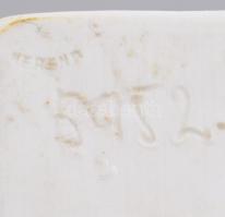 Herendi porcelán fehér mázas és biszkvit Beethoven büszt, jelzett, hibátlan, m: 20,5 cm