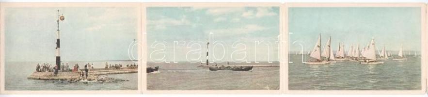 Balaton, hajók - modern leporello 6 képpel. Képzőművészeti Alap Kiadóvállalat