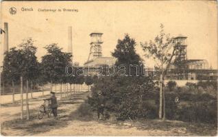 Genk, Genck; Charbonnage de Winterslag / coal mine, bicycle (EK)